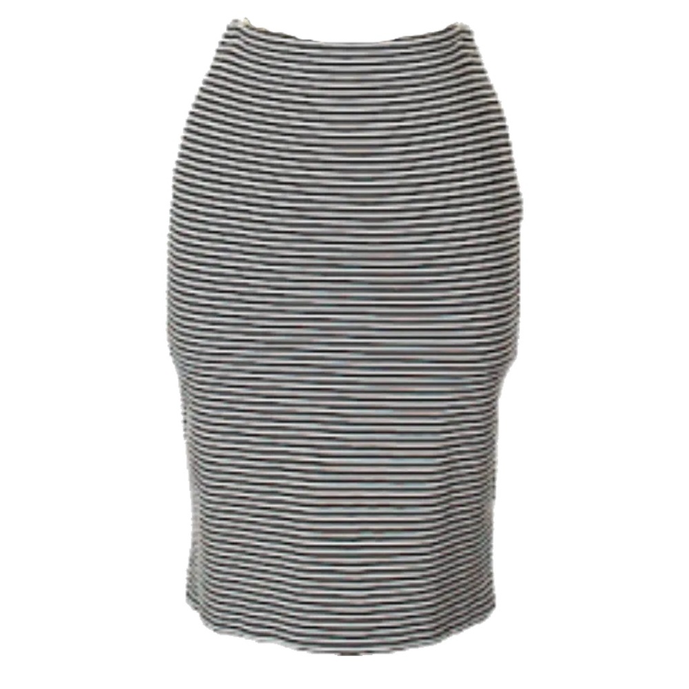 🦋 3/$9 Banana Republic black & white striped pencil skirt 6 petite back zipper
